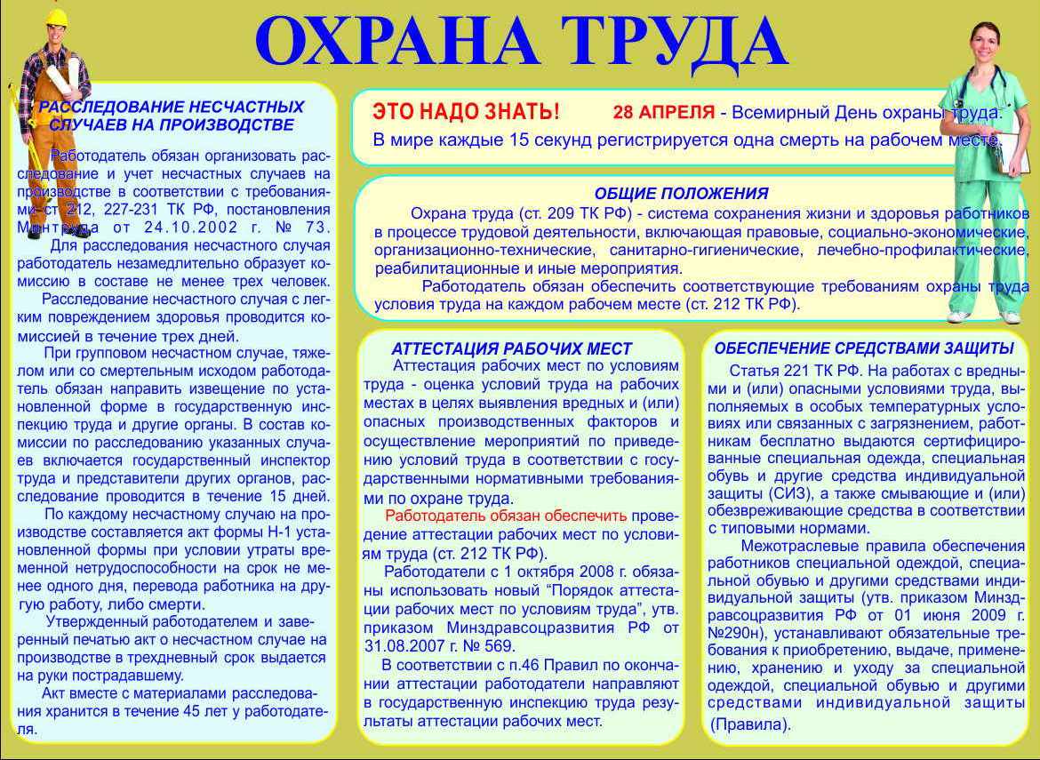 Охрана труда в детском саду картинки на стенд для сотрудников