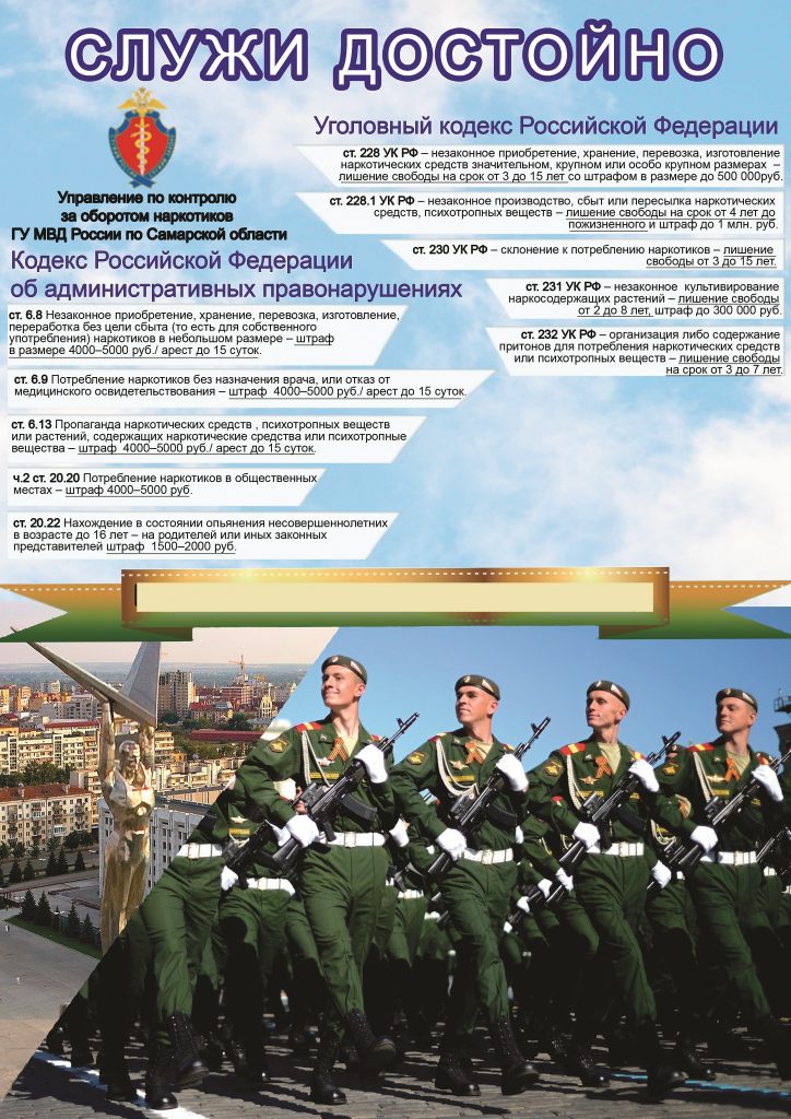 Общероссийская Антинаркотическая акция «Призывник – Защитник Отечества» 